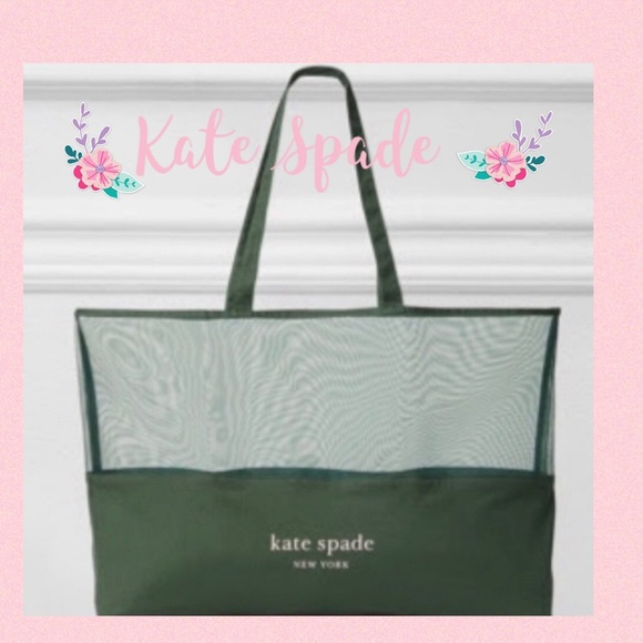 kate spade Handbags - Kate spade large green mesh tote